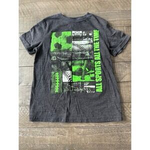 Tek Gear boys Gray "All Sports all the time" short sleeve tee size 8